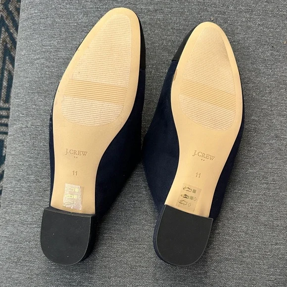 J. Crew Women's Navy and Black Mules - Picture 3 of 7